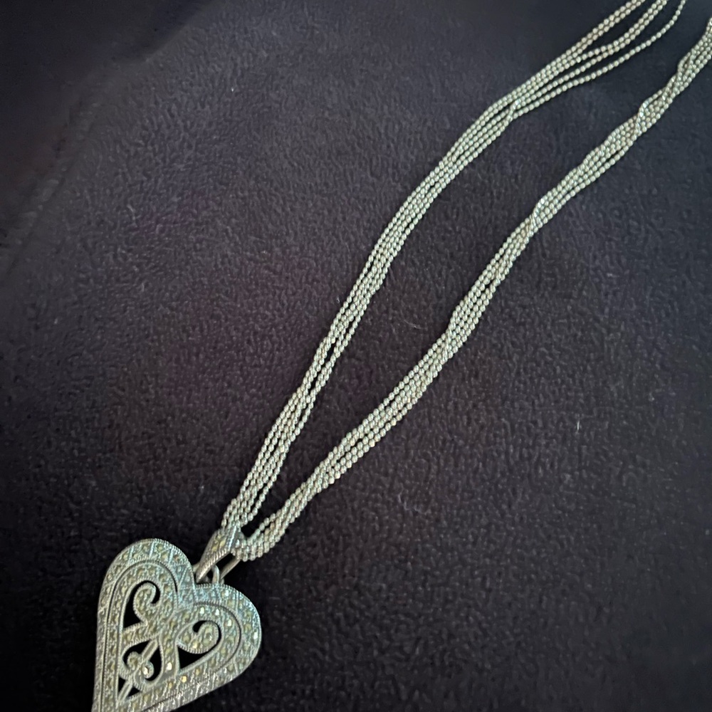 Sterling silver Marcasite necklace
